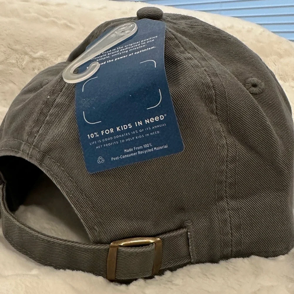 Life Is Good Gray Flower Hat - Picture 5 of 10